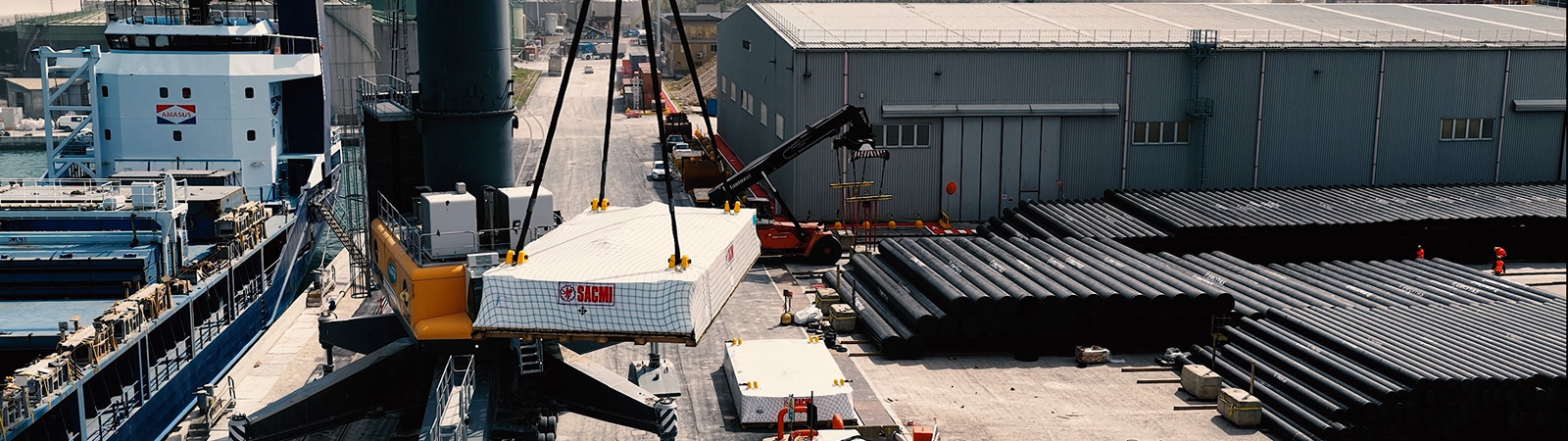 Special shipment for the Swedish market: Italiansped successfully transports a SACMI press from Ravenna to Malmö